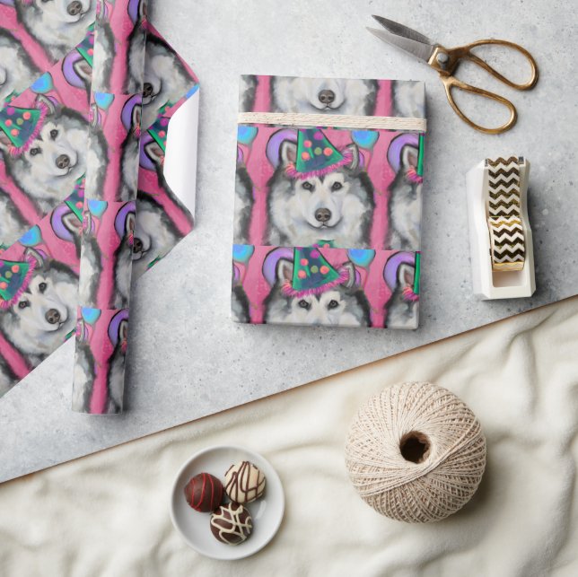 ALASKAN MALAMUTE   WRAPPING PAPER (Crafts)