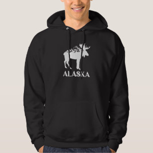 Alaskan Moose Design for Alaska Lovers Hoodie