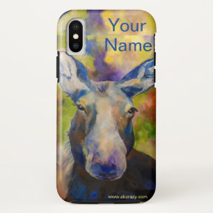 Alaskan Moose iphone cover_Jen Suey customized Cas iPhone XS Case