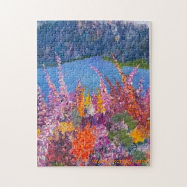 Alaskan Mountain Florals Jigsaw Puzzle (Vertical)