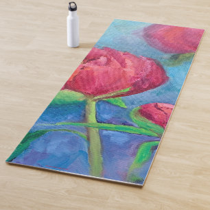 Alaskan Peonies Yoga Mat