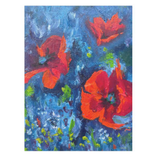 Alaskan Poppies Tablecloth