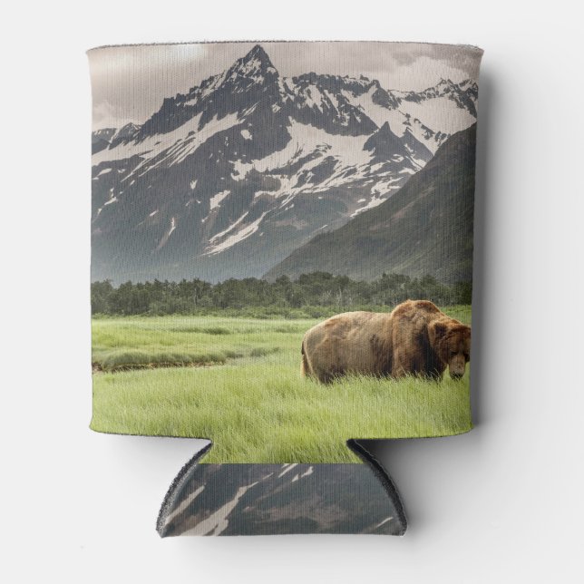 Alaskan shores, grizzly bear can cooler (Front)