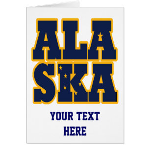 Alaskan State flag text