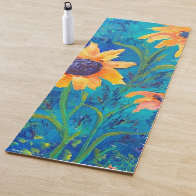 Alaskan Sunflowers Yoga Mat (In Situ)