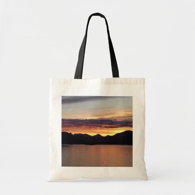 Alaskan Sunset I Beautiful Alaska Photography Tote Bag (Front)