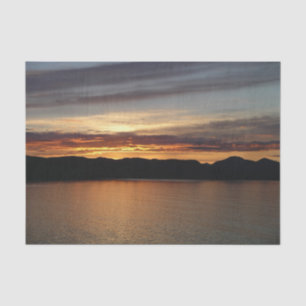 Alaskan Sunset II Beautiful Alaska Photography Tissue Paper