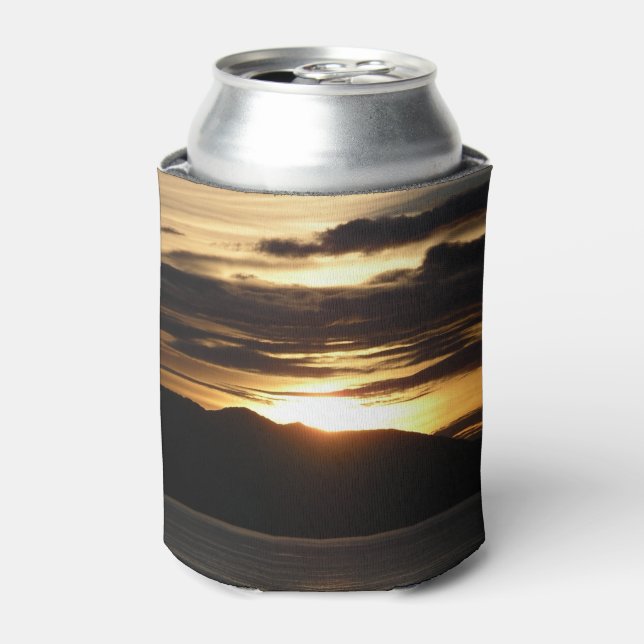 Alaskan Sunset III Beautiful Alaska Photography Can Cooler (Can Front)
