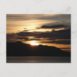 Alaskan Sunset III Beautiful Alaska Photography Postcard