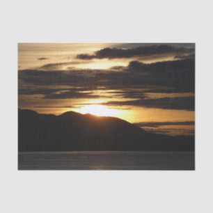 Alaskan Sunset III Beautiful Alaska Photography Tissue Paper