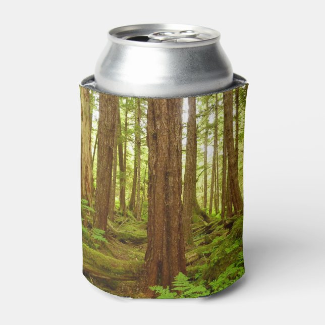 Alaskan Temperate Rainforest Can Cooler (Can Front)
