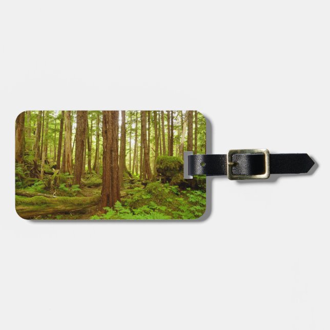 Alaskan Temperate Rainforest Luggage Tag (Front Horizontal)