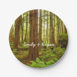 Alaskan Temperate Rainforest Paper Plate