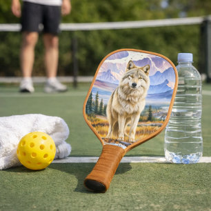 Alaskan Timber Wolf Pickleball Paddle