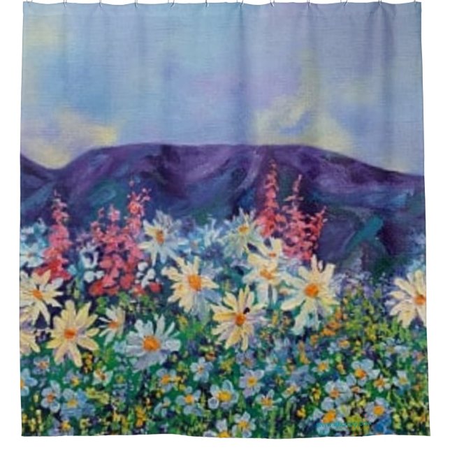 Alaskan Tisha's Garden Shower Curtain (Front)