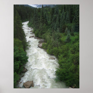 Alaskan Waterfall 24x30 Photographic Print