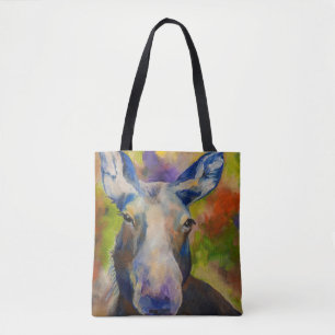 Alaskan Wildlife Moose & Bear Tote Bag