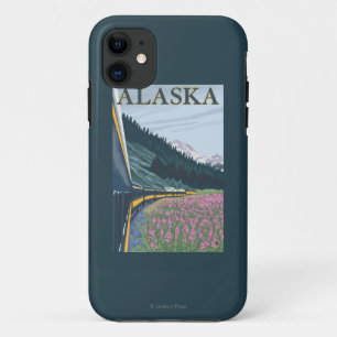 AlaskaRailroad and Fireweed Vintage Travel iPhone 11 Case