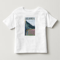 AlaskaRailroad and Fireweed Vintage Travel
