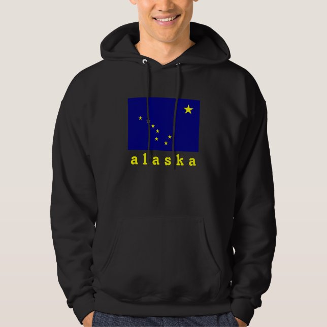 Alaska's Flag T-Shirt Hoodie (Front)