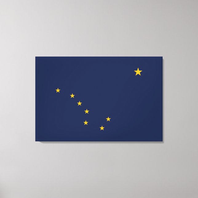 Alaska's Flag Wrapped Canvas (Front)