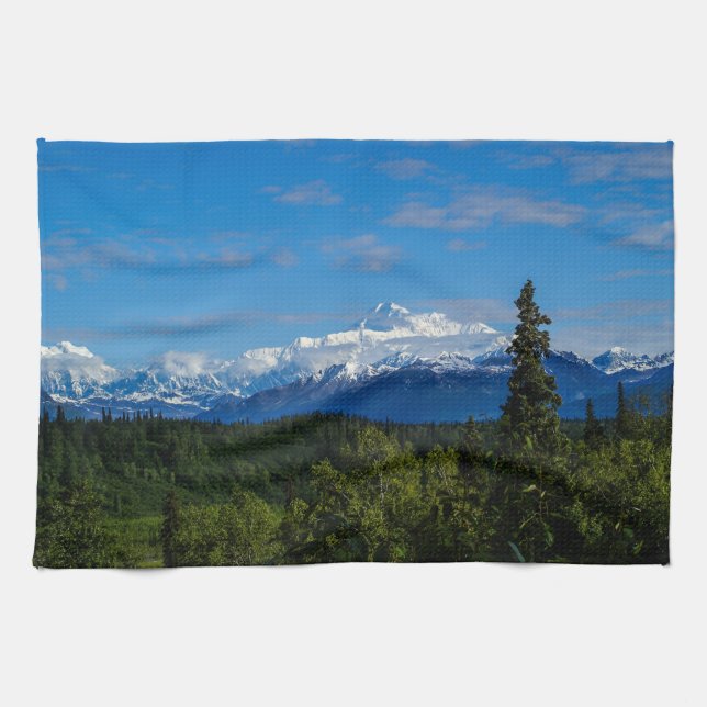 Alaska's Mt. McKinley Kitchen Towel (Horizontal)