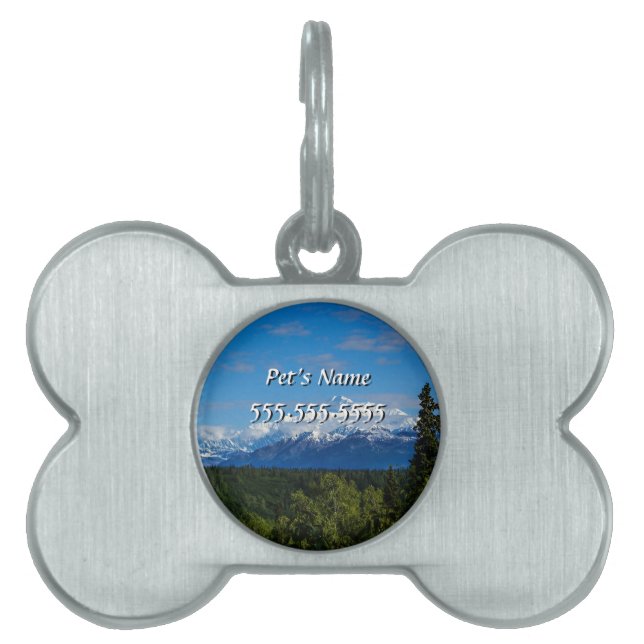 Alaska's Mt. McKinley Pet ID Tag (Front)