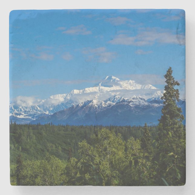 Alaska's Mt. McKinley Stone Coaster (Front)