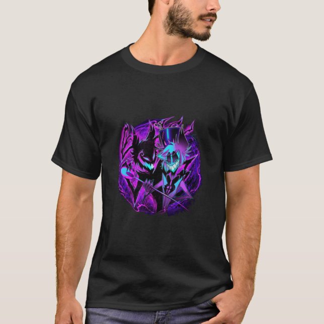 Alastor and His Shadow - Hazbin Hotel   T-Shirt (Front)