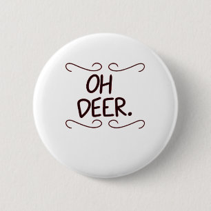 Alastor Oh Deer Creative Art Design 2 Inch Round Button