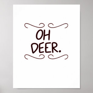 Alastor Oh Deer Creative Art Design Poster