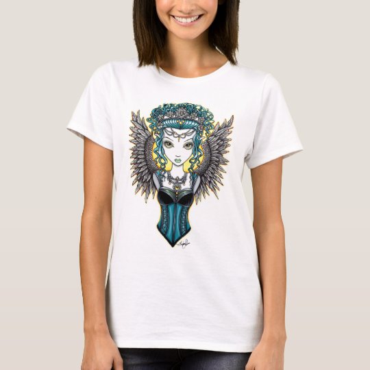 "Alaura" Gothic Couture Guardian Angel Art Top