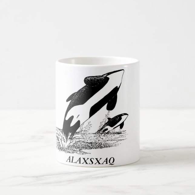 ALAXSXAQ - Coffee Mug - Orca Graphic (Center)