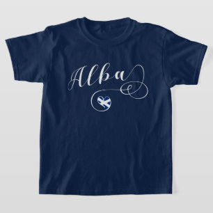 Alba Flag Heart, Scotland, Scots Gaelic T-Shirt
