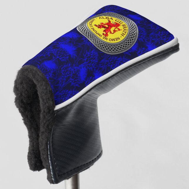 Alba Gu Brath Lion Rampant Knot Golf Head Cover (3/4 Front)