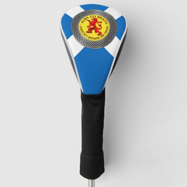 Alba Gu Brath Lion Rampant Knot Golf Head Cover (Front)