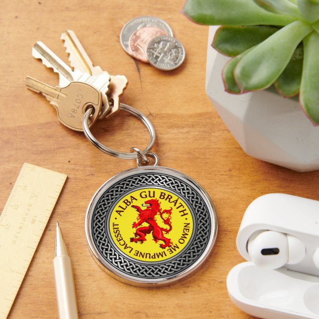 Alba Gu Brath Lion Rampant Knot Keychain (Desk)