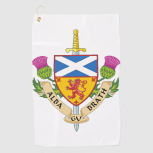Alba Gu Bràth Scottish Heritage Crest Inspired Golf Towel