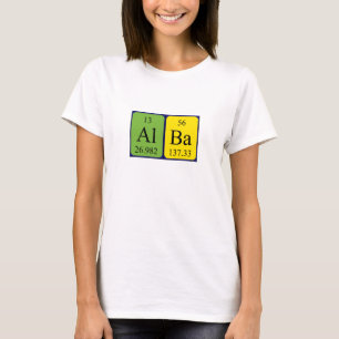 Alba periodic table name shirt