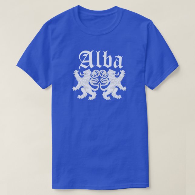 Alba Scottish Gaelic Scotland T-Shirt (Design Front)