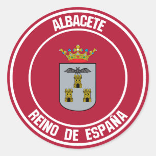 Albacete Round Emblem Classic Round Sticker
