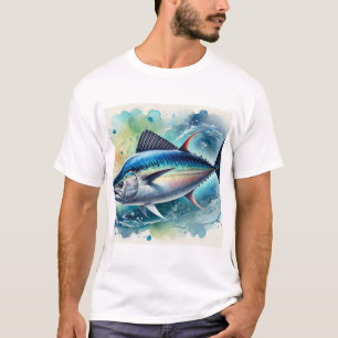 Albacore Tuna 210824AREF125 - Watercolor T-Shirt