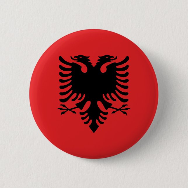 Albania 2 Inch Round Button (Front)