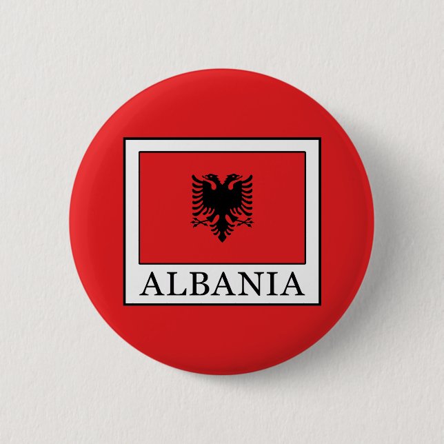 Albania 2 Inch Round Button (Front)