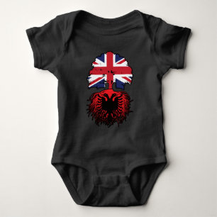 Albania Albanian British UK United Kingdom Britain Baby Bodysuit