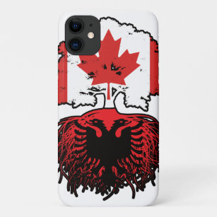 Albania Albanian Canadian Canada Tree Roots Flag Case-Mate iPhone Case