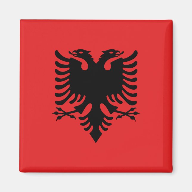 Albania (Albanian) Flag Magnet (Front)