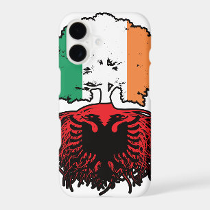 Albania Albanian Irish Ireland Tree Roots Flag