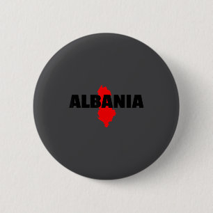 Albania Albanian Map 2 Inch Round Button