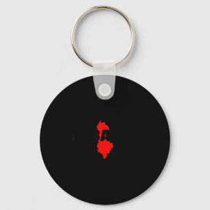 Albania Albanian Map Keychain